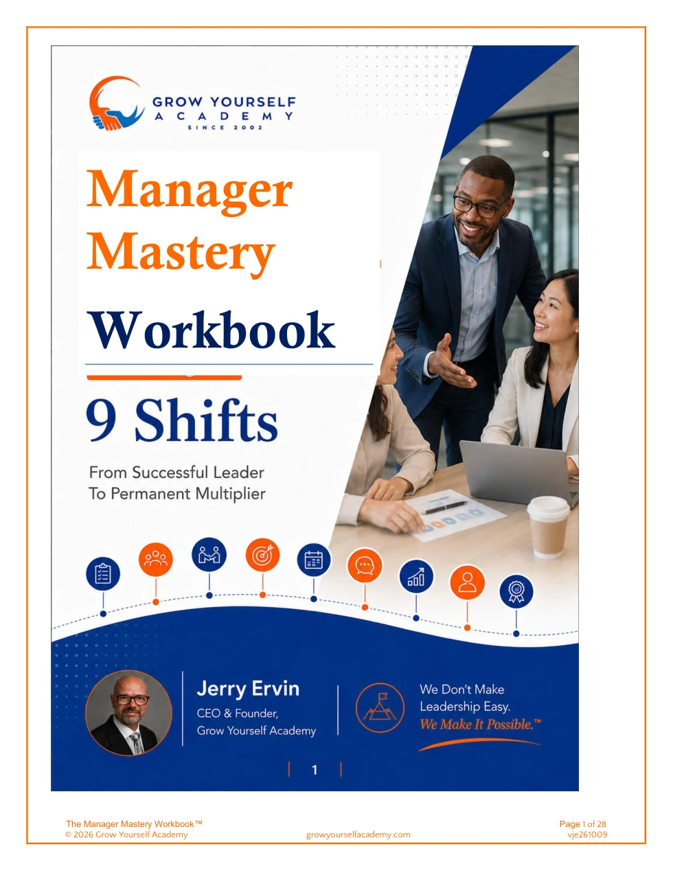 Approved Manager Mastery Workbook cover