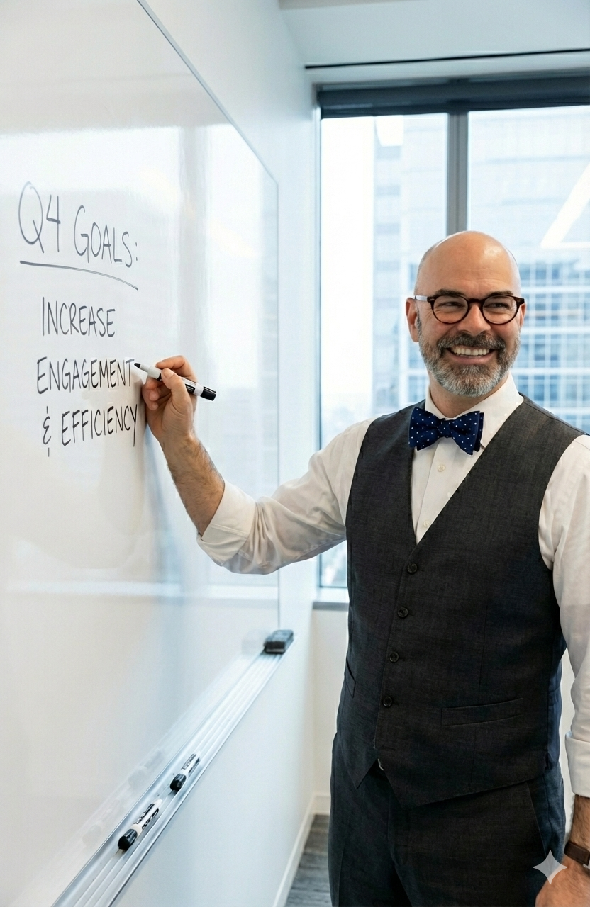 Jerry Ervin teaching at a whiteboard