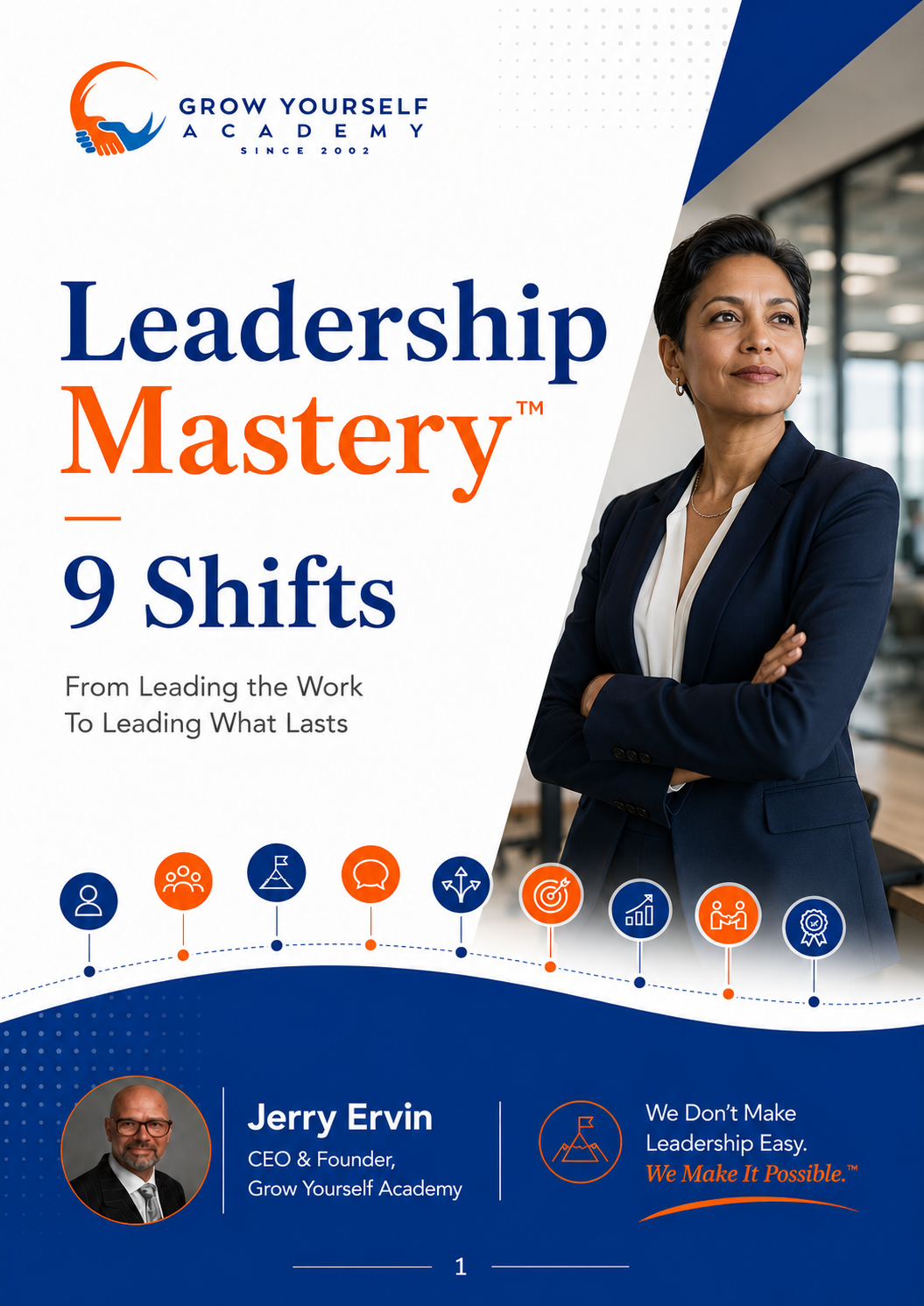 Leadership Mastery 9 Shifts approved Program Booklet cover